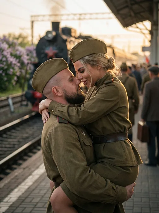 Гиперреалистичная кинематографичная съёмка в стиле исторического романтическо...