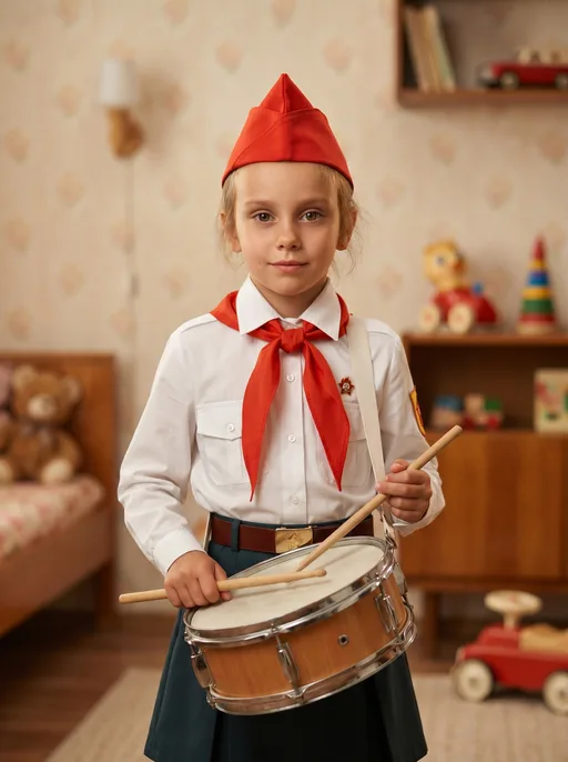 Гиперреалистичная кинематографичная съёмка в стиле тёплого детского editorial...